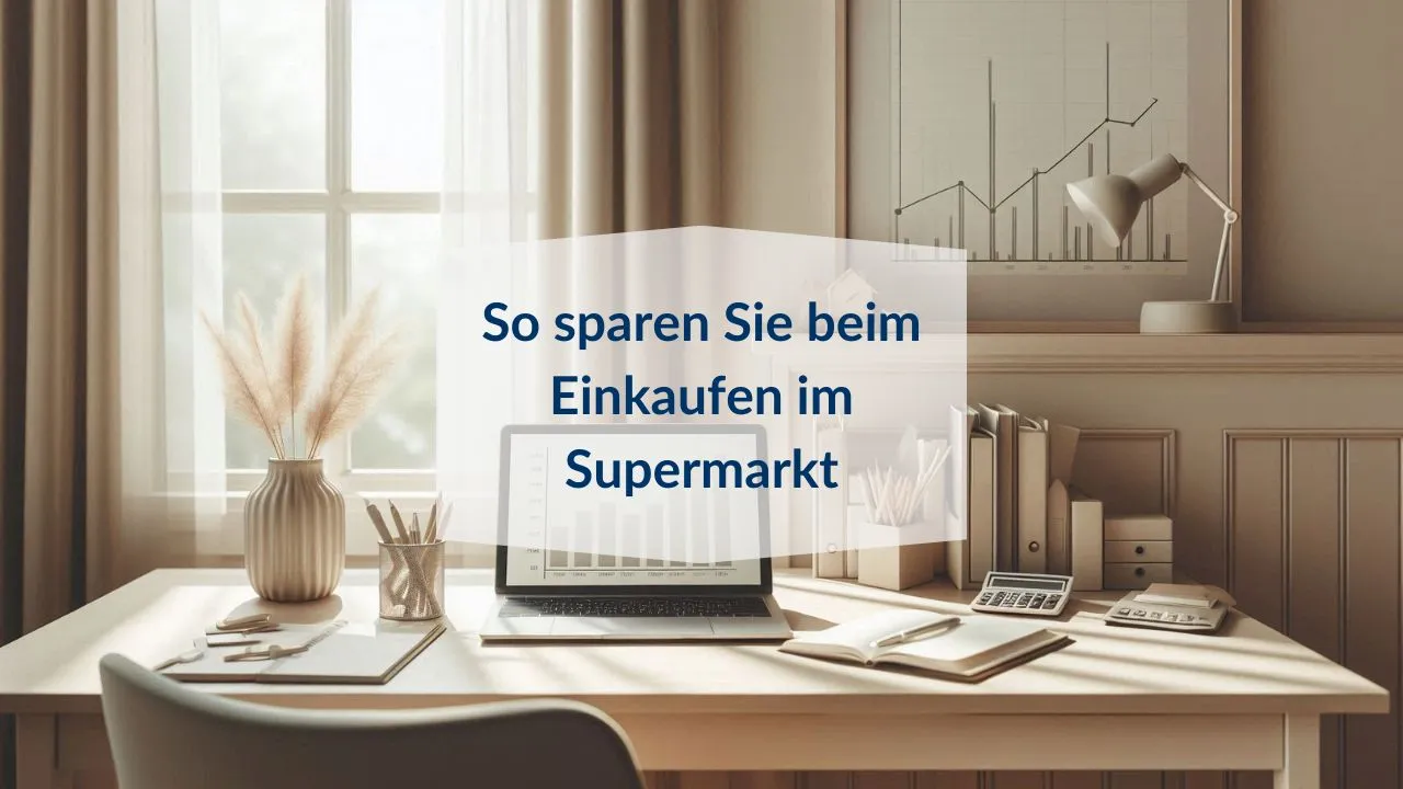 Sparen beim Einkaufen im Supermarkt